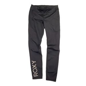 Women's ROXY Black Compression Leggings Size XL Full Length